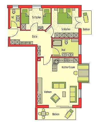 Apartment Landhaus Deiser Ferienwohnung Am Fuggerpark Oberstdorf